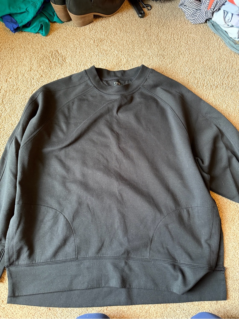 Black Crewneck Sweatshirt - YPB